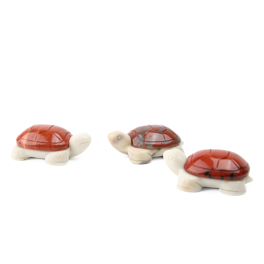 Jaspis Rood met Jade Ivory Schildpad - 3