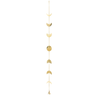 Raamdecoratie maanfasen met bel