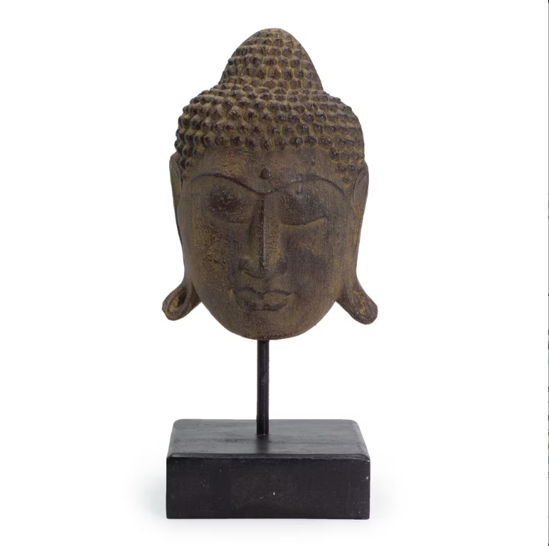 Boeddha Hoofd op standaard Groot