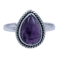 Zilveren ring Amethist - 1