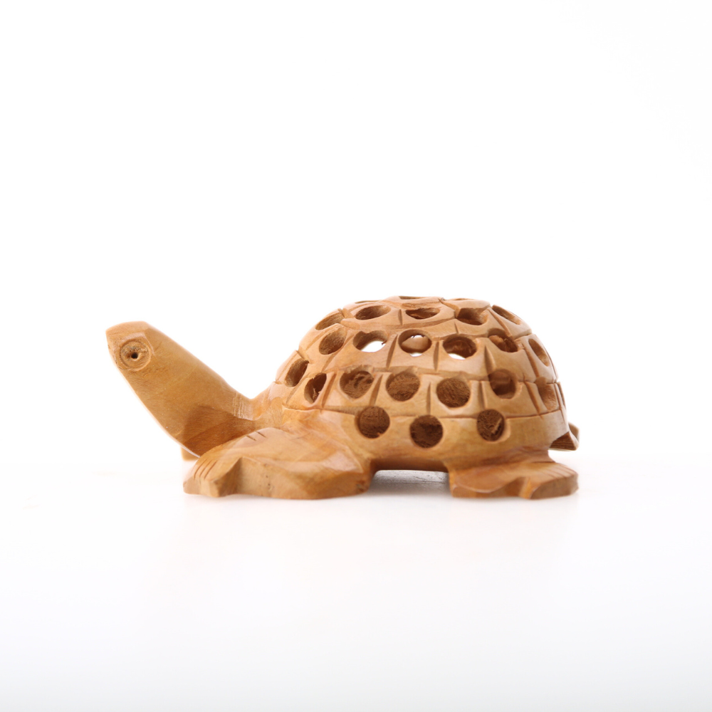 Houten schildpad 6,25cm