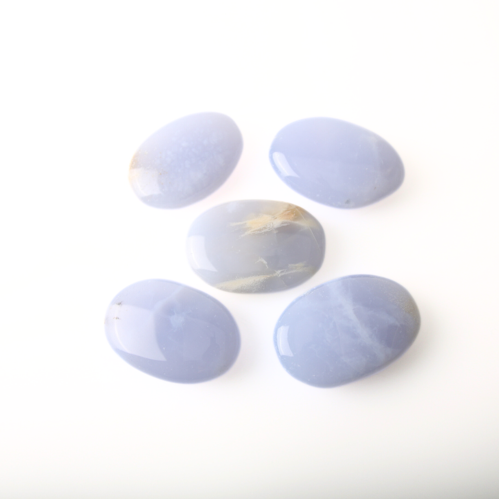 Chalcedoon Blauw Handsteen