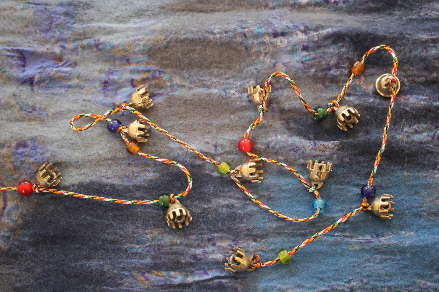 Belkoord Clawbell met Glaskralen 17mm