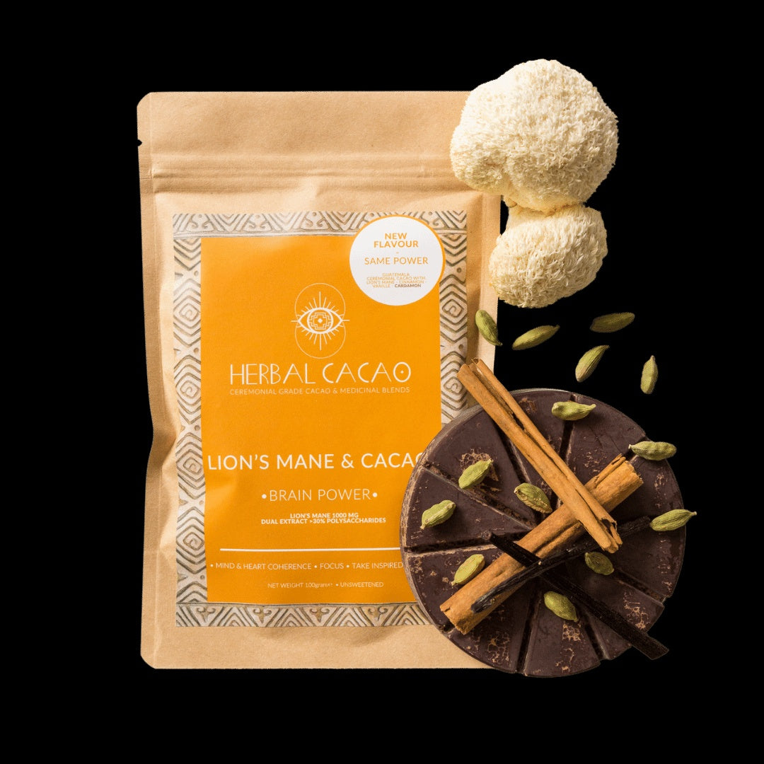 Herbal Cacao Lion's Mane & Cacao - Brain Power