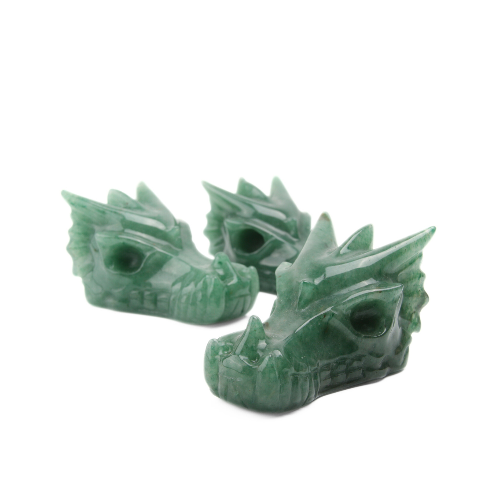 Aventurijn Dragon Skull