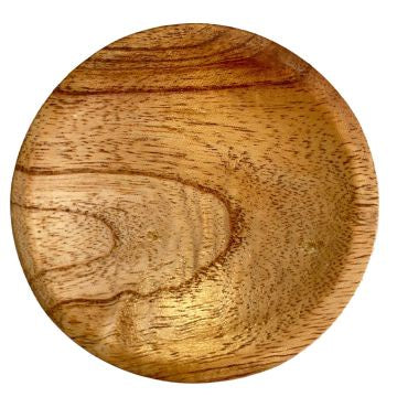 Schaaltje voor amberblokjes hout - rond