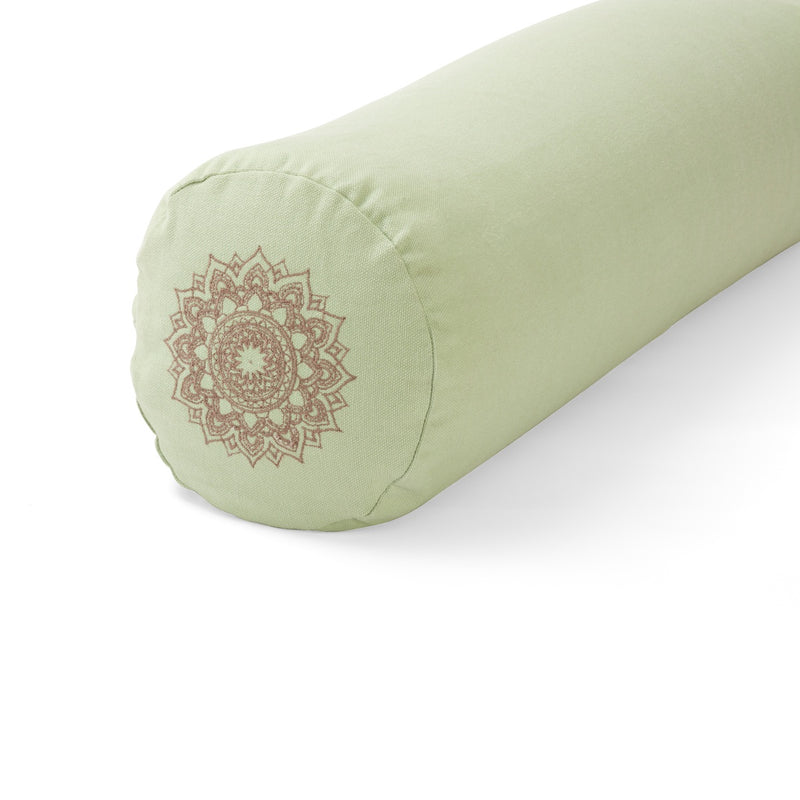 Deva Yoga - Bolster bio katoen - Light Green Mandala