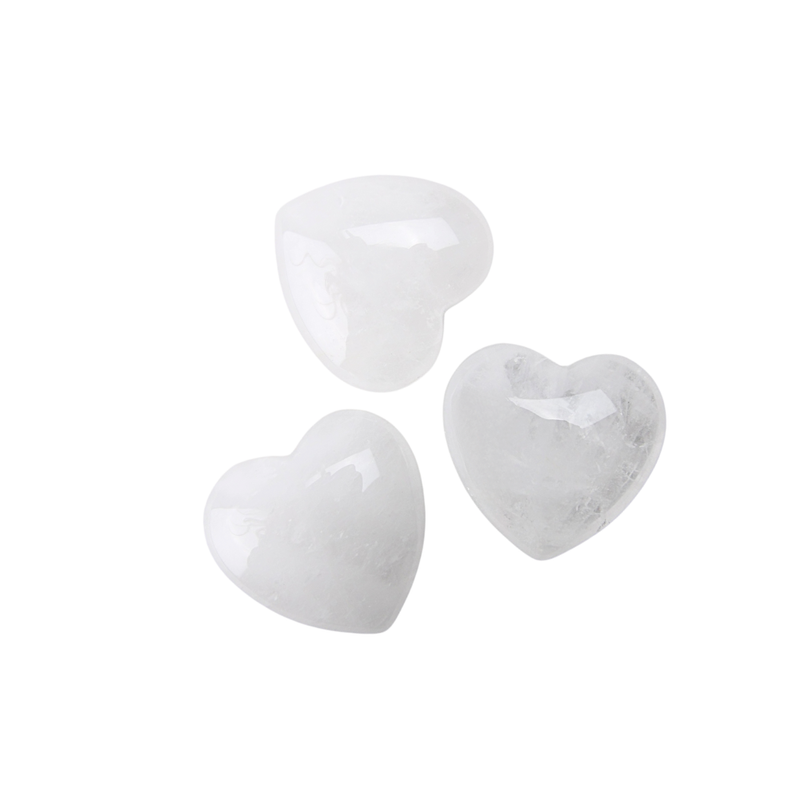 Bergkristal Hartje trommelsteen