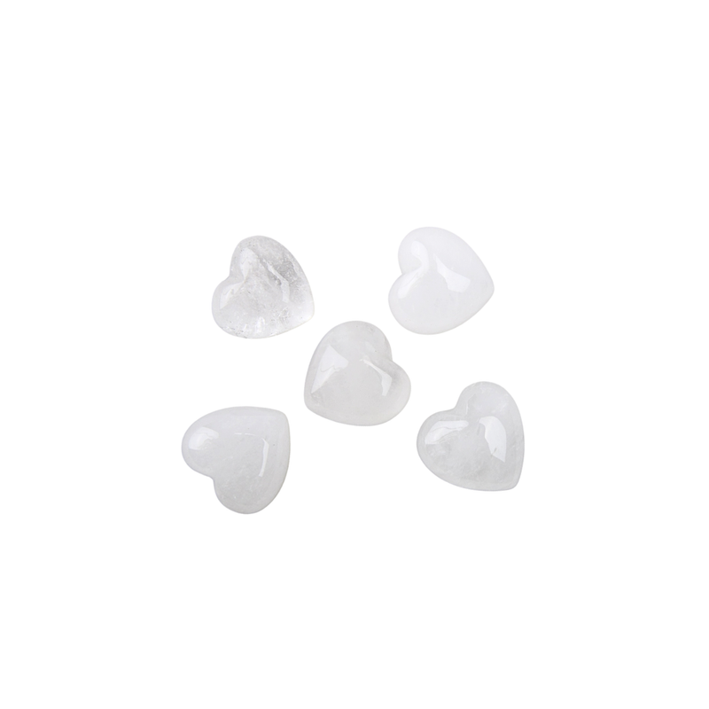 Bergkristal Hartje Mini trommelsteen