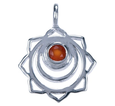 Zilveren hanger Heiligbeen Chakra - 1