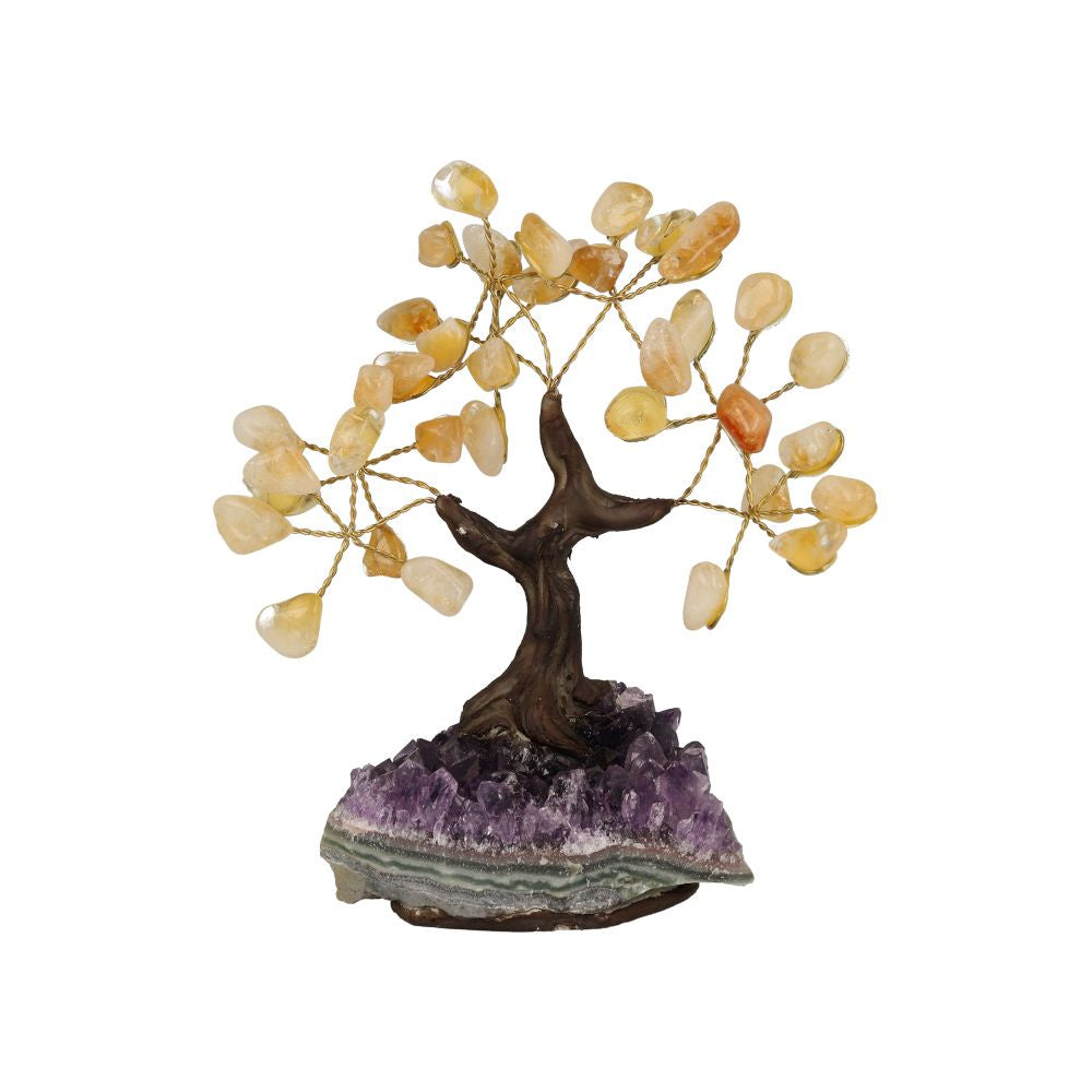 Gebrande Amethist Edelsteenboom Klein - 1