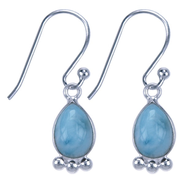 Zilveren oorbellen Larimar - 8
