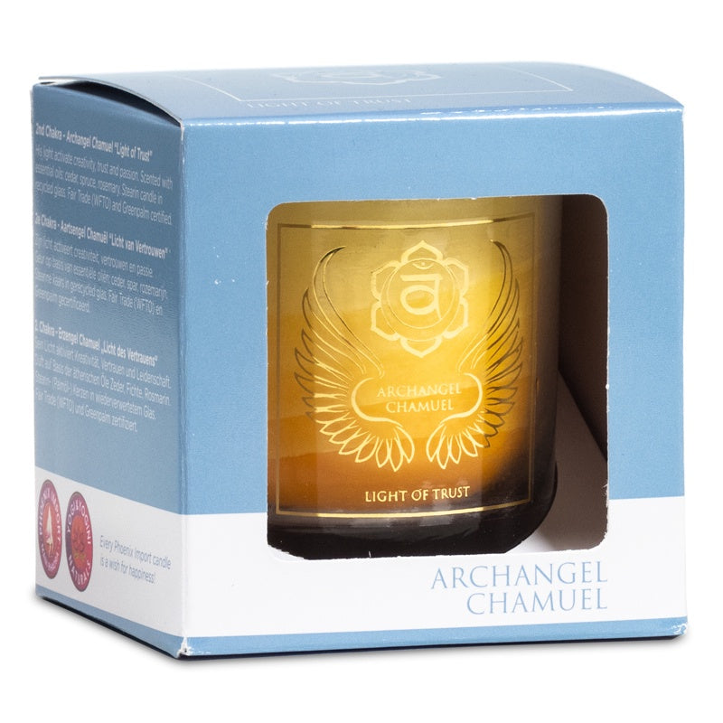Votief geurkaars aartsengel Chamuël chakra 2