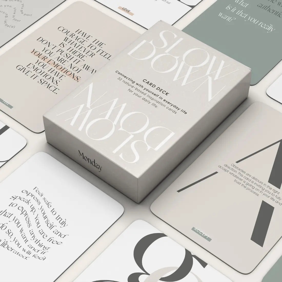 MONDAY - Slow Down card deck (tweedehands)