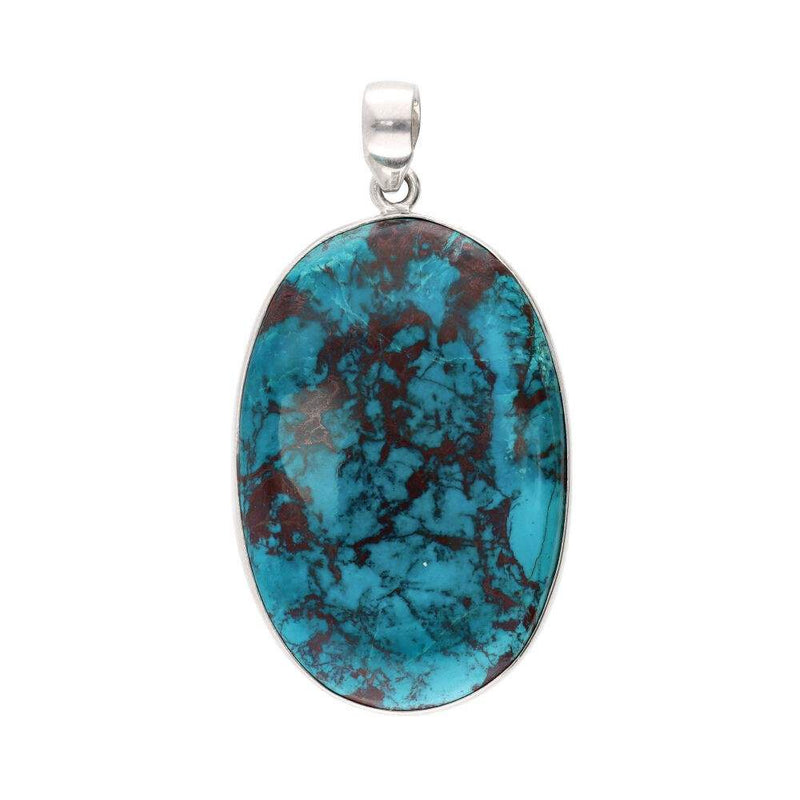 Chrysocolla Zilveren 925 Hanger
