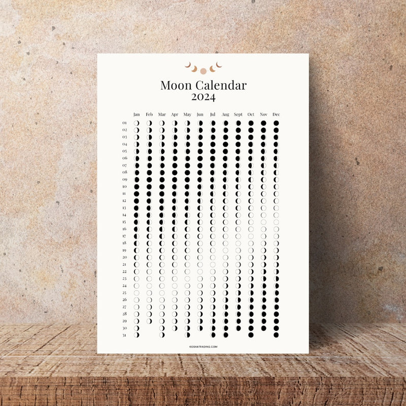 Maankalender 2024 A4