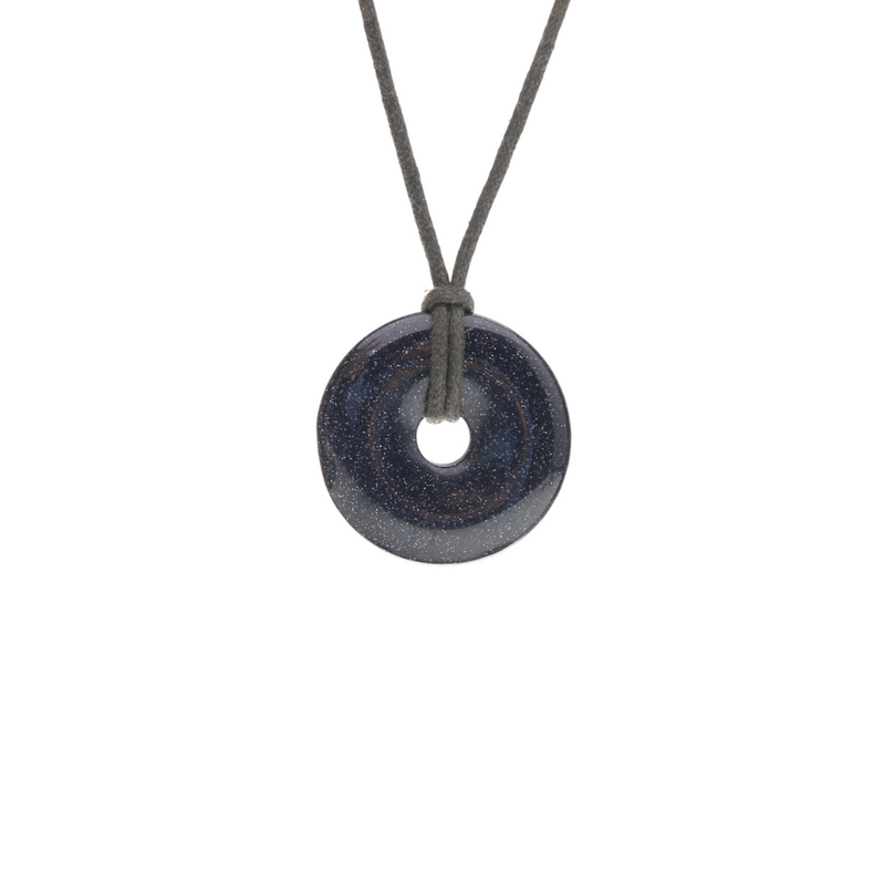 Goudsteen Blauw donut hanger