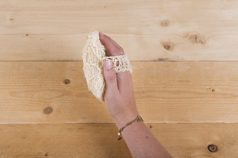 Happy Scrub Handschoen - Sisal en Katoen