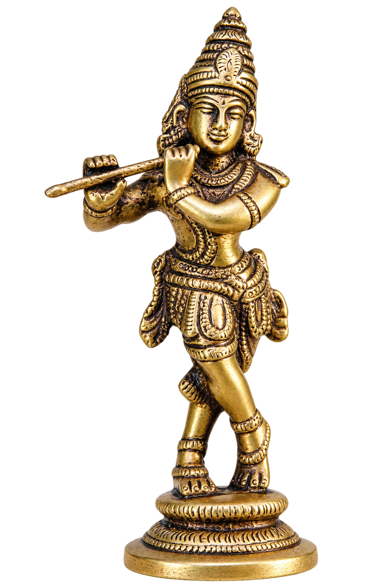 Krishna 12 cm Messing