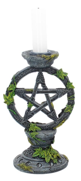 Wicca Pentagram Kandelaar 15cm