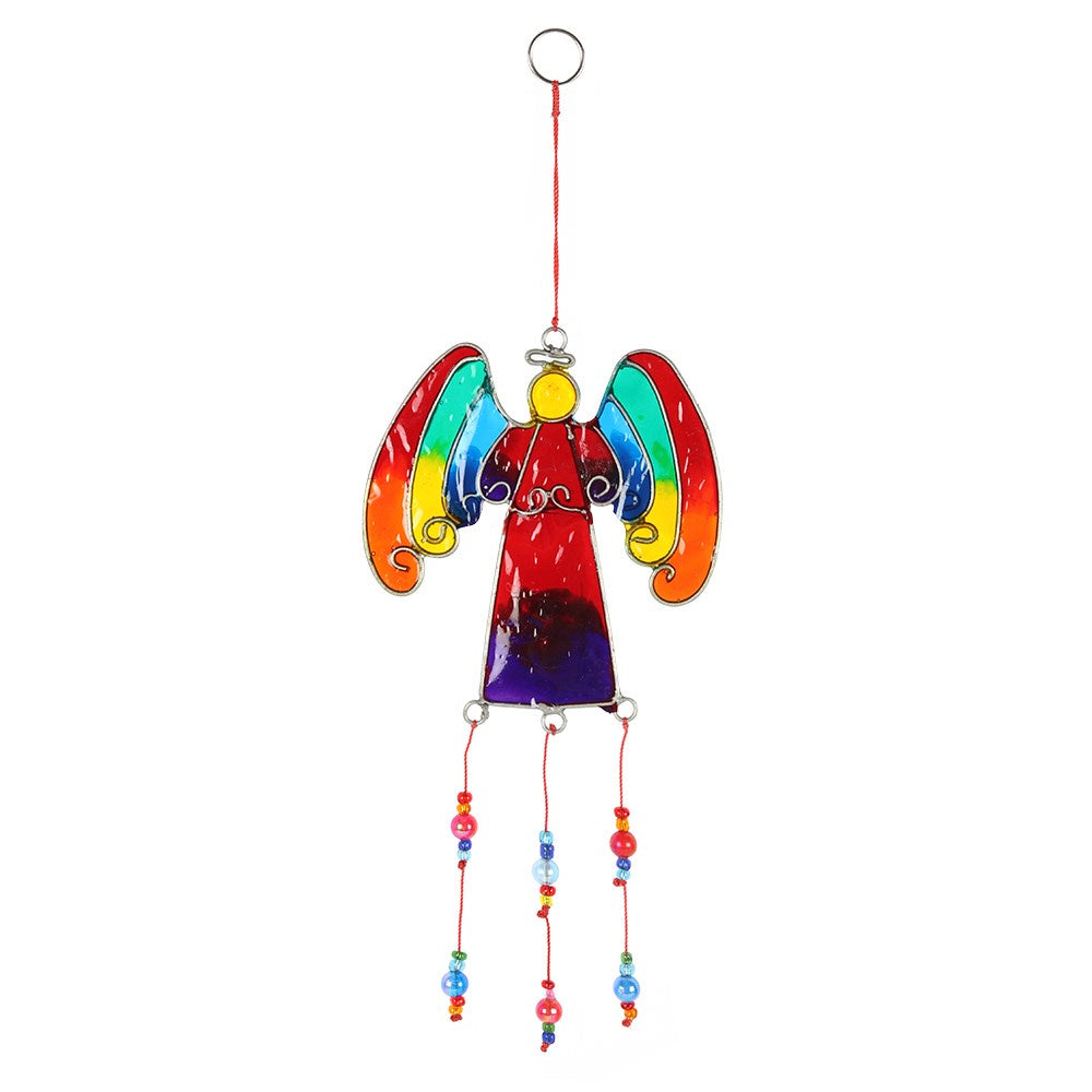 Regenboog engel Suncatcher XL