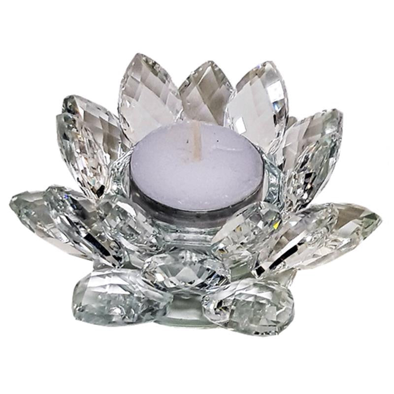 Lotus kaarshouder kristal M