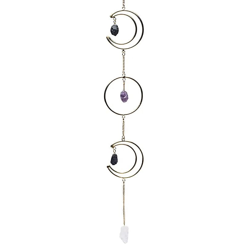 Raamhanger maanstanden verticaal goudkleurig