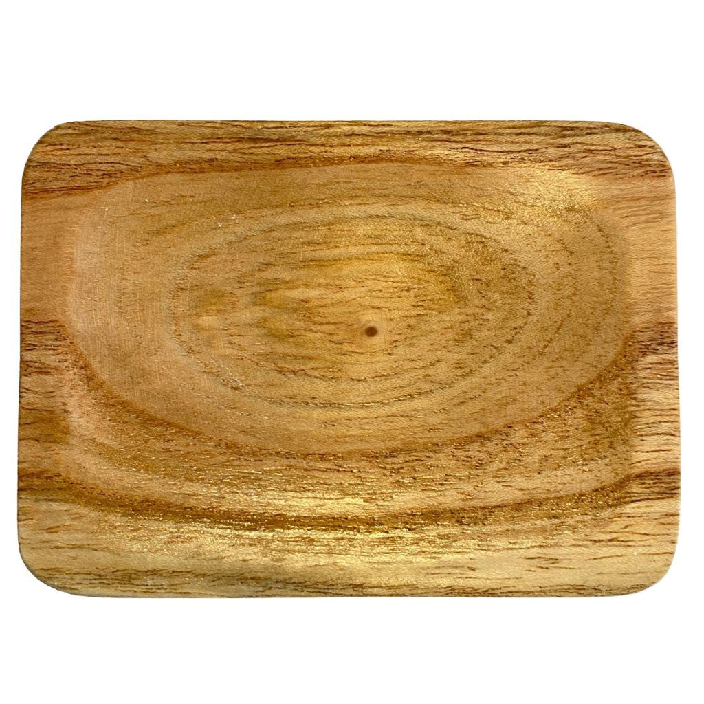 Schaaltje voor amberblokjes hout - Rechthoekig