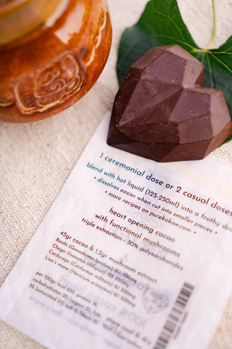 Pure Kakaw -  Kakaw Hart 100% cacao uit Nicaragua 45 gram