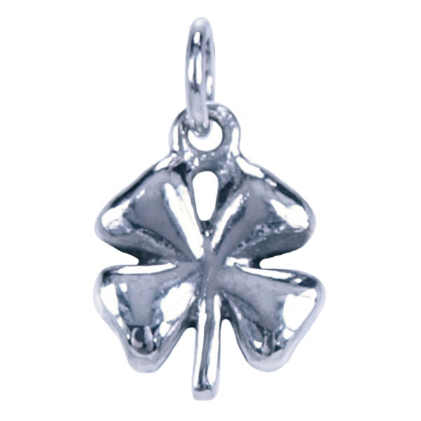 Zilveren Hanger Klavertje vier