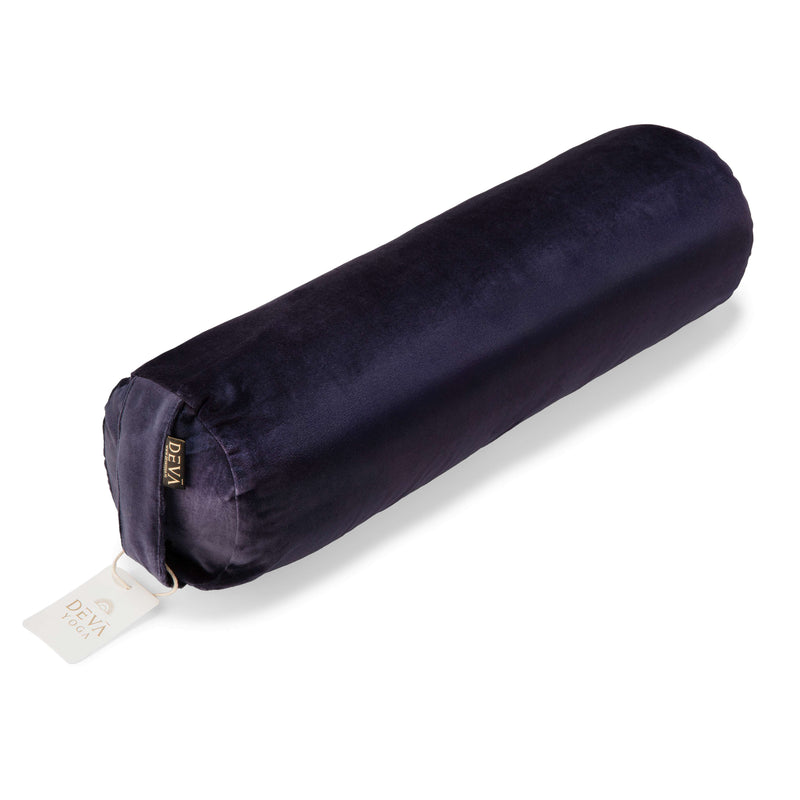 Deva Yoga - Bolster velvet katoen - Dark Blue