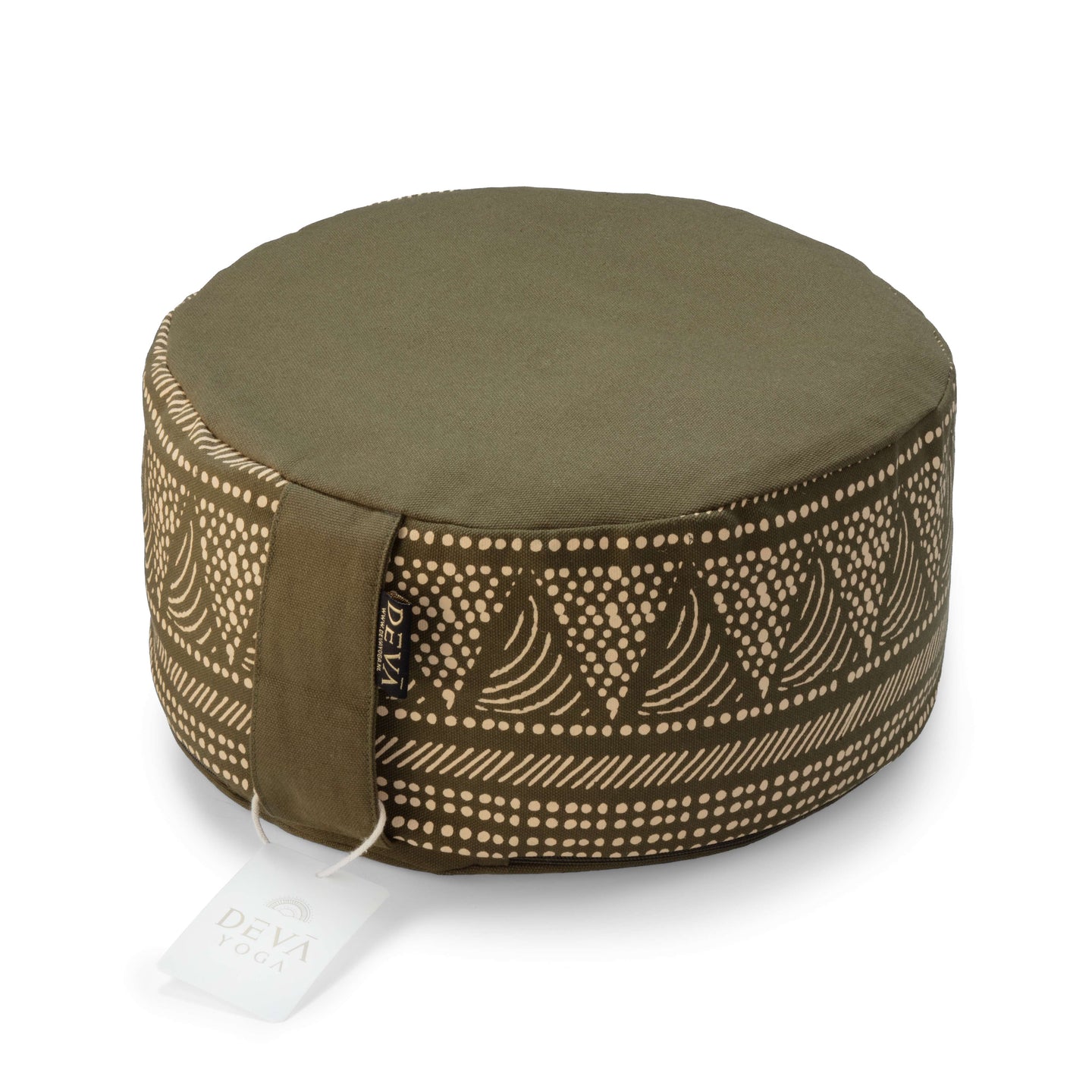 Deva Yoga - Meditatiekussen bio katoen - Olive Sun
