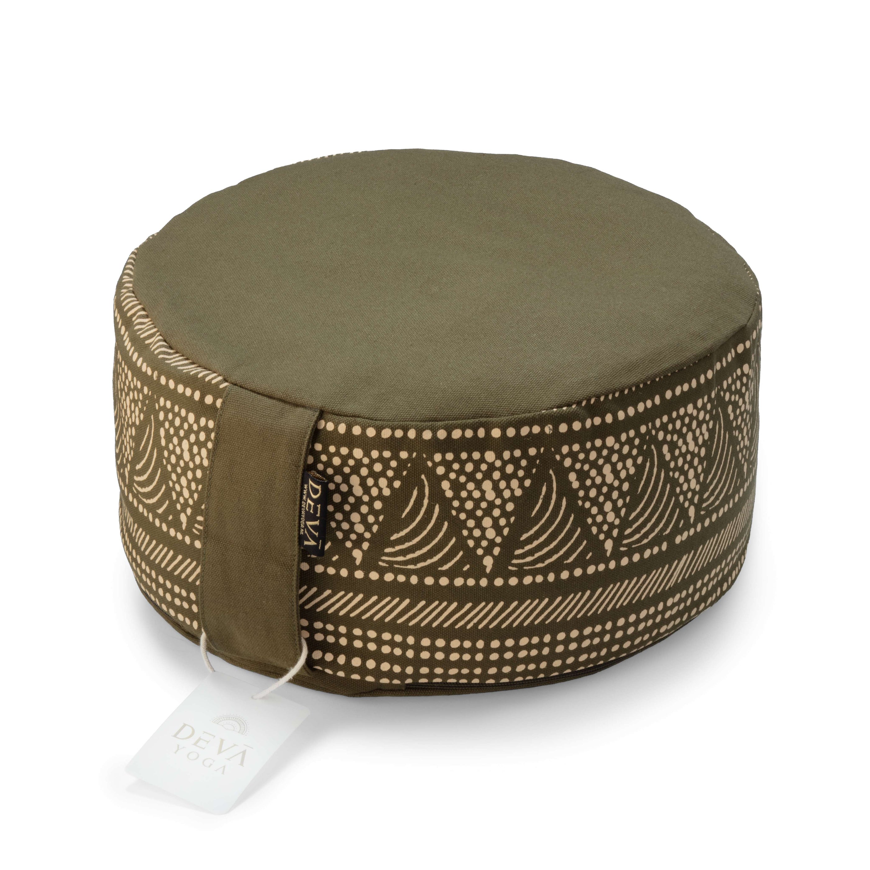 Deva Yoga - Meditatiekussen bio katoen - Olive Sun