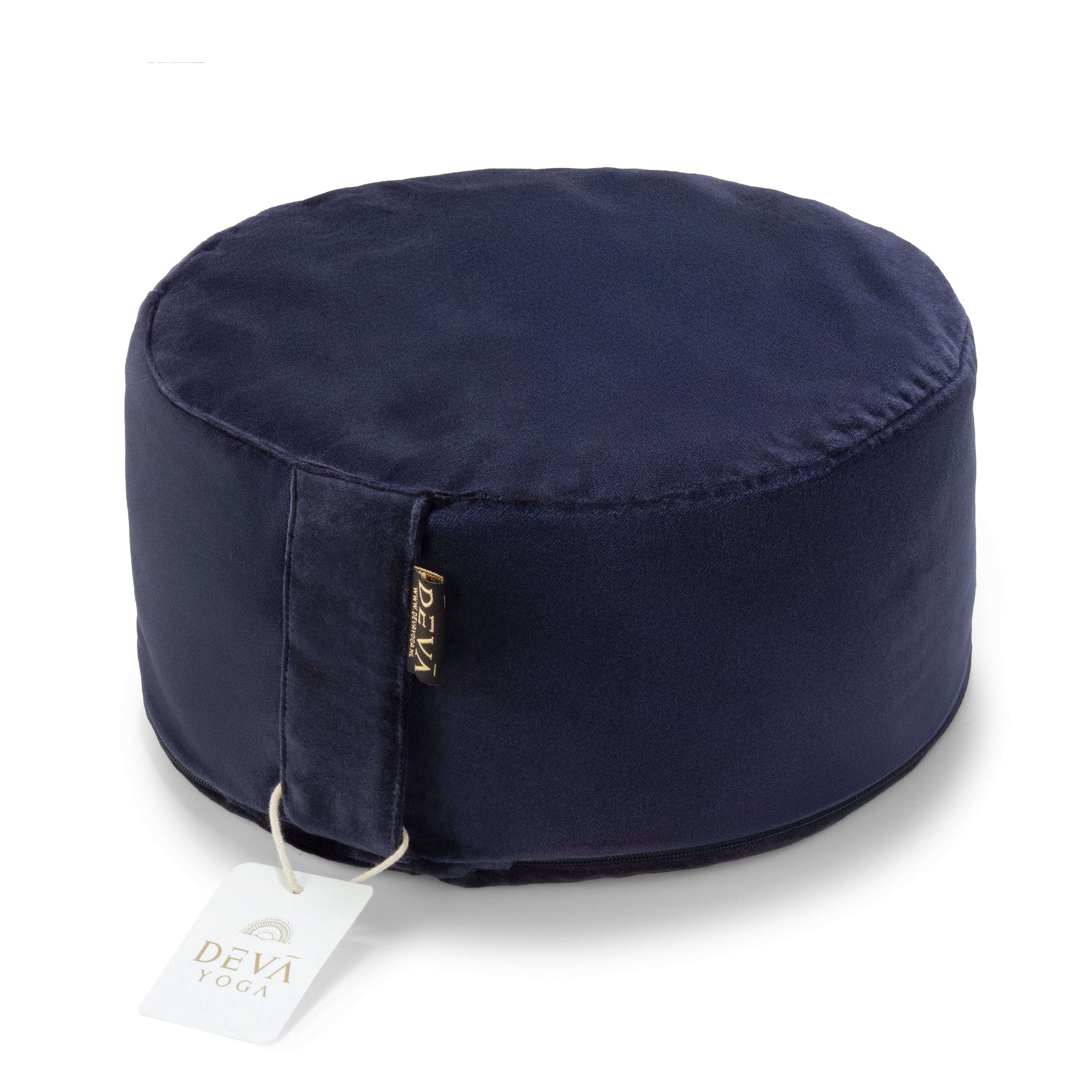 Deva Yoga - Meditatiekussen velvet - Dark Blue
