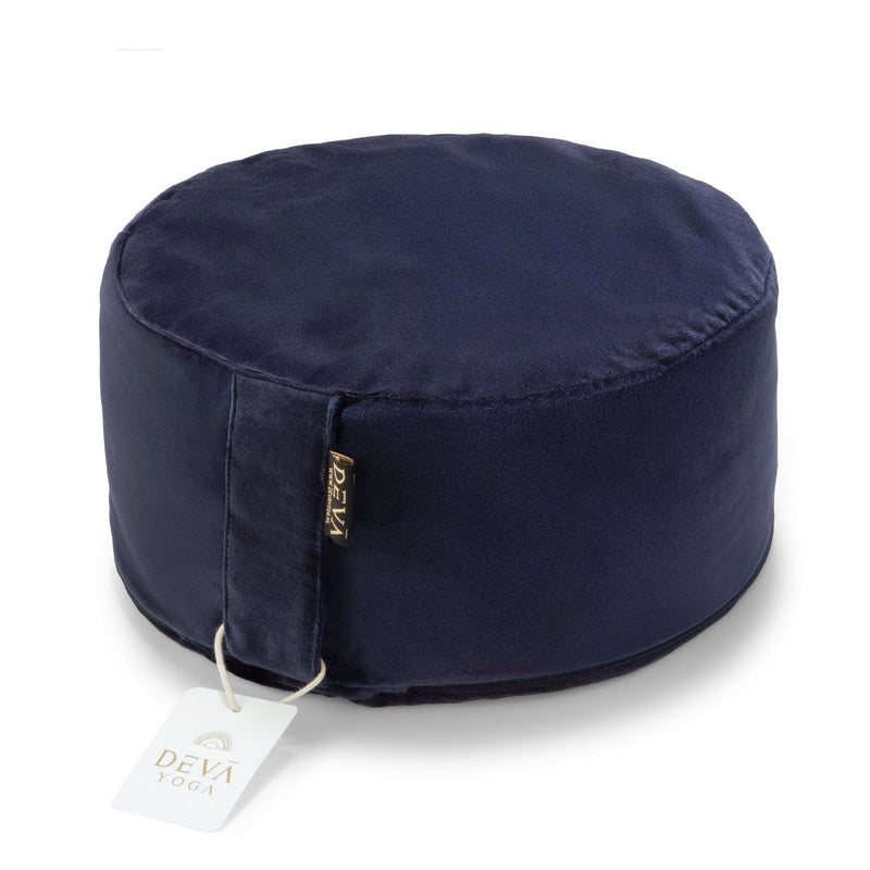 Deva Yoga - Meditatiekussen velvet - Dark Blue
