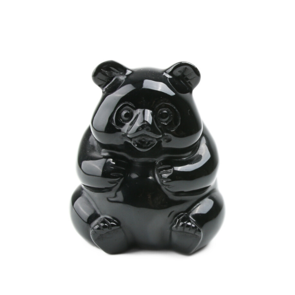Panda Zwarte Obsidiaan
