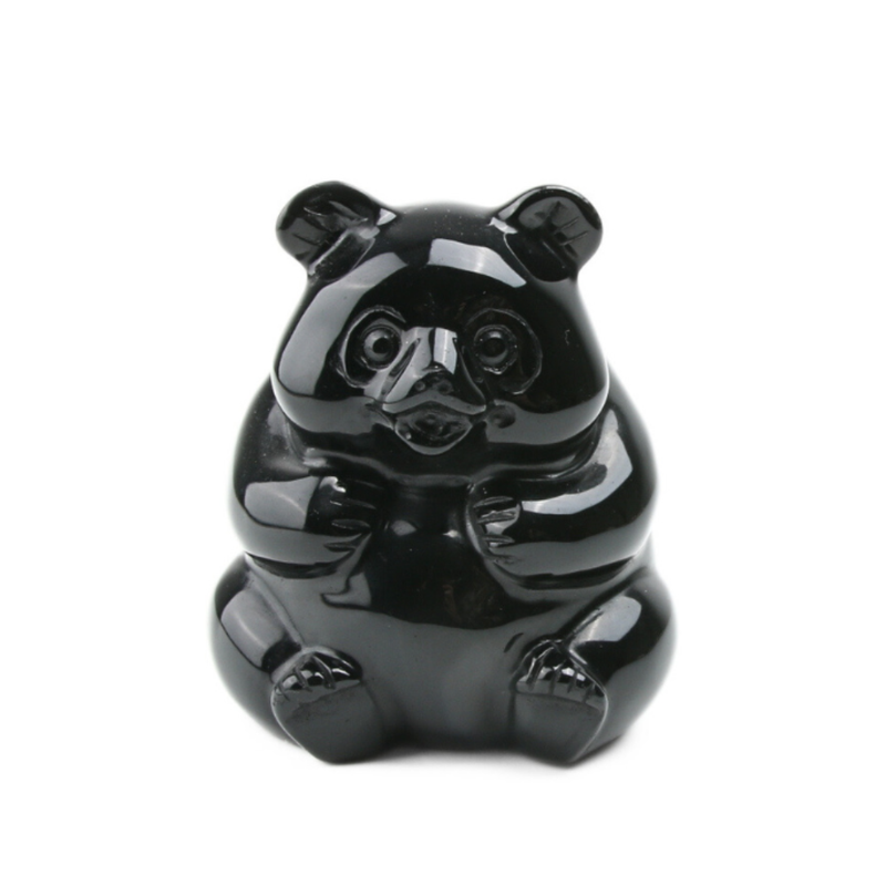 Panda Zwarte Obsidiaan