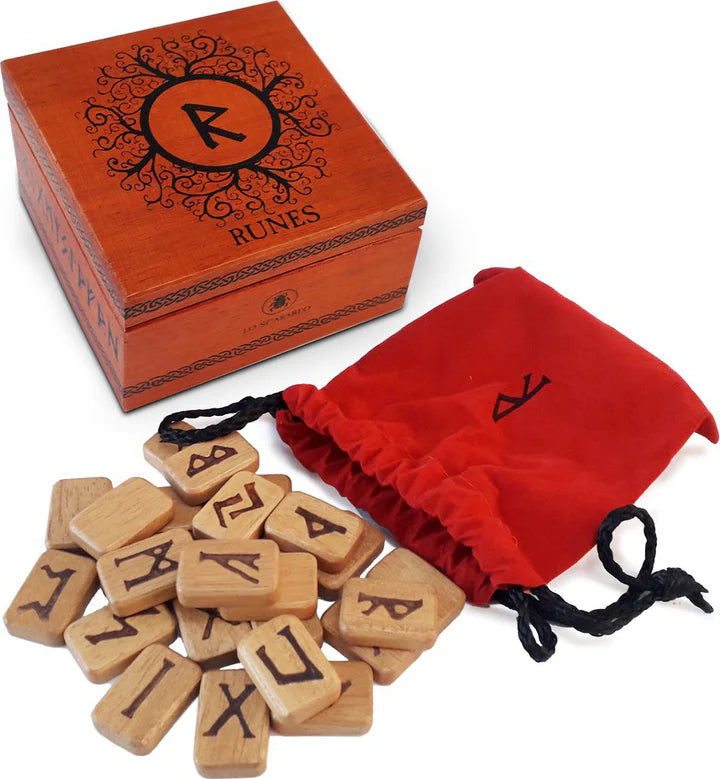 Wooden Runes - Deluxe set