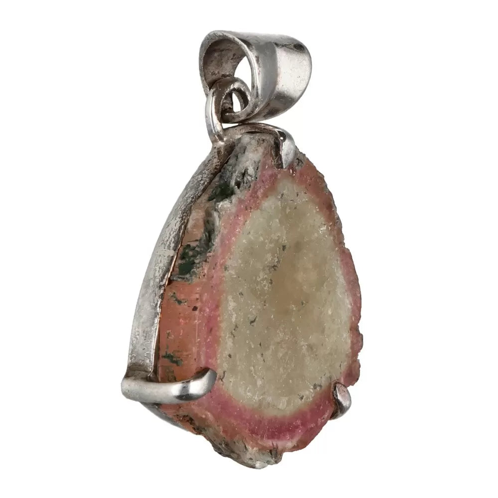 Zilveren 925 Hanger Watermeloen Toermalijn  - A