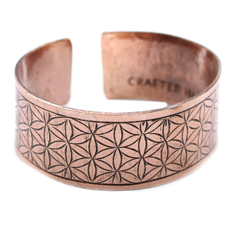 Koperen armband Flower of Life