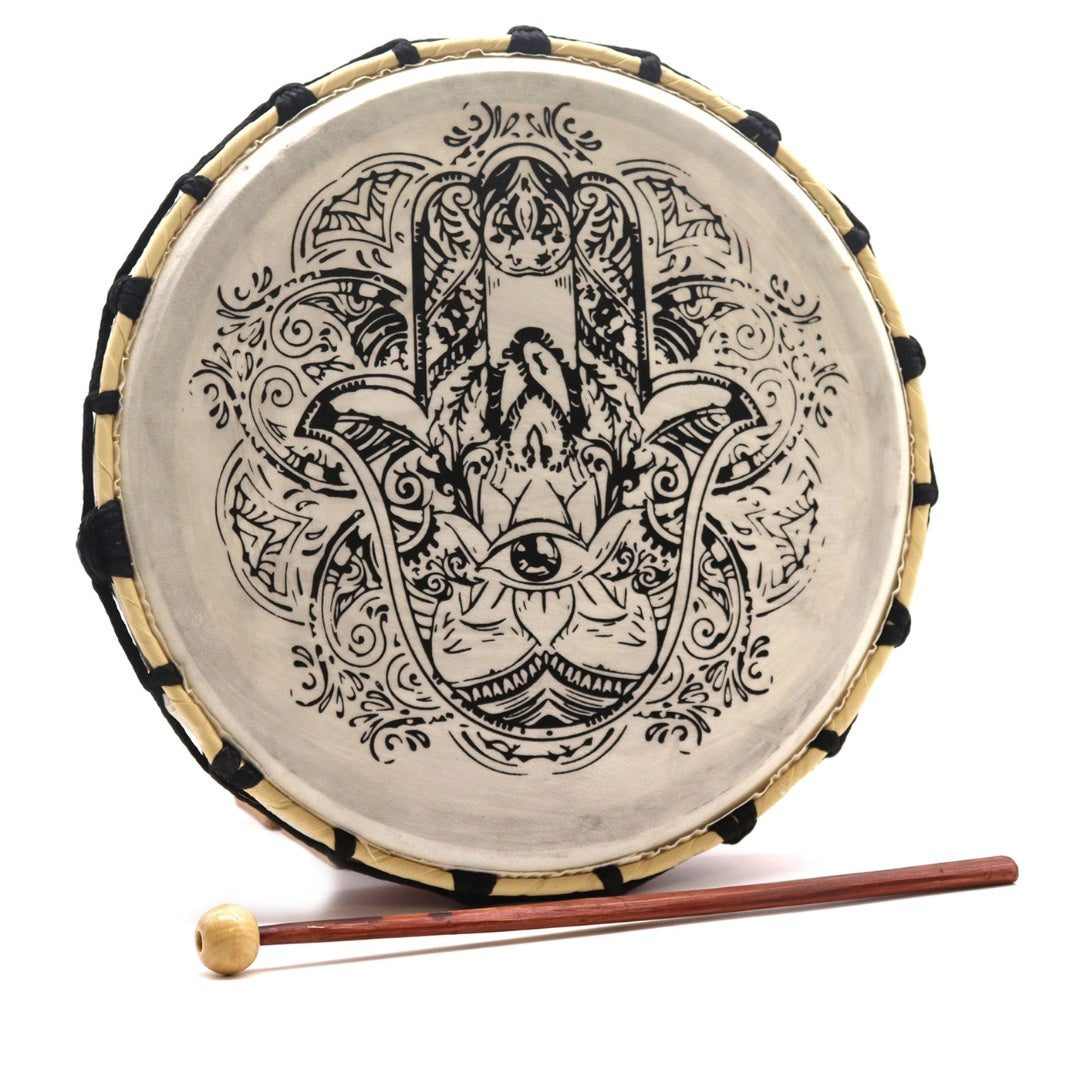 Sjamanen drum Hamsa 30cm