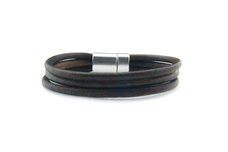 Herenarmband Wout‐Zwart Leer